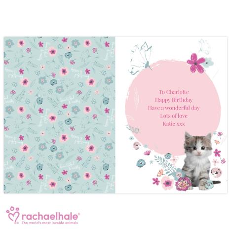 Personalised Rachael Hale Cute Kitten Card Extra Image 1